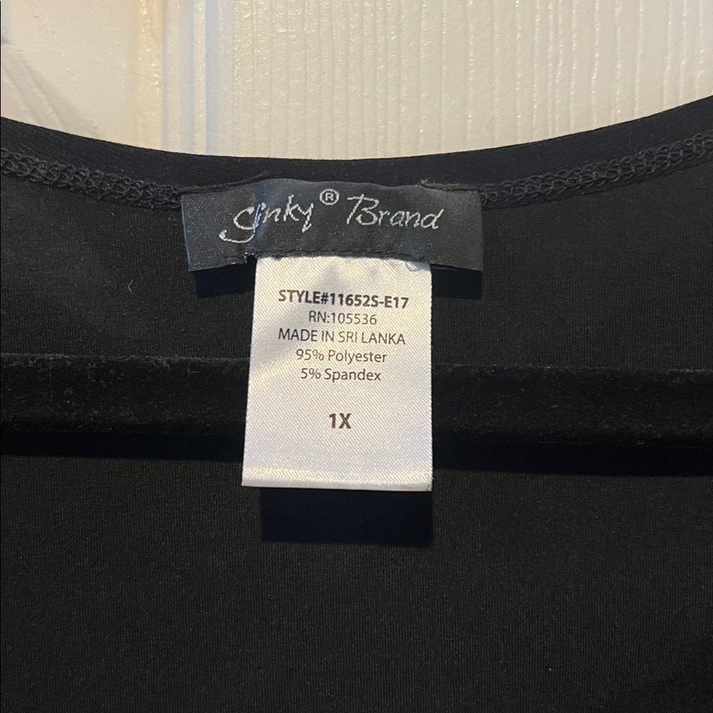 Slinky Brand Black Flared Sleeve Blouse - Picture 2 of 3